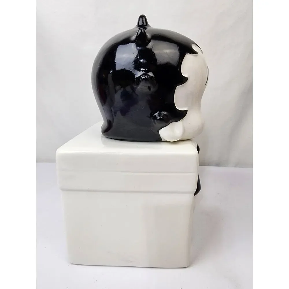 1995 Black & White Betty Boop Ceramic Cookie Jar by Benjamin Medwin Inc. BNIB